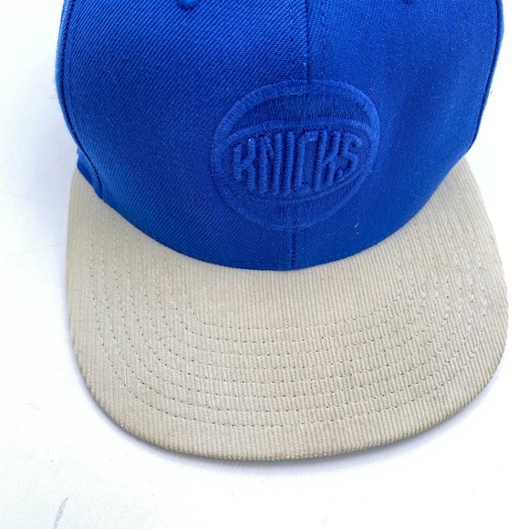 New York Knicks Hat Mitchell & Ness Blue Snapback Cap Hat Adjustable Fit Cleaned - Picture 9 of 12